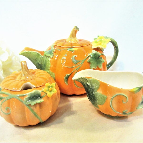 Fall Decor, Tea Set, Teapot, Tea Party, Tea Lovers Gift