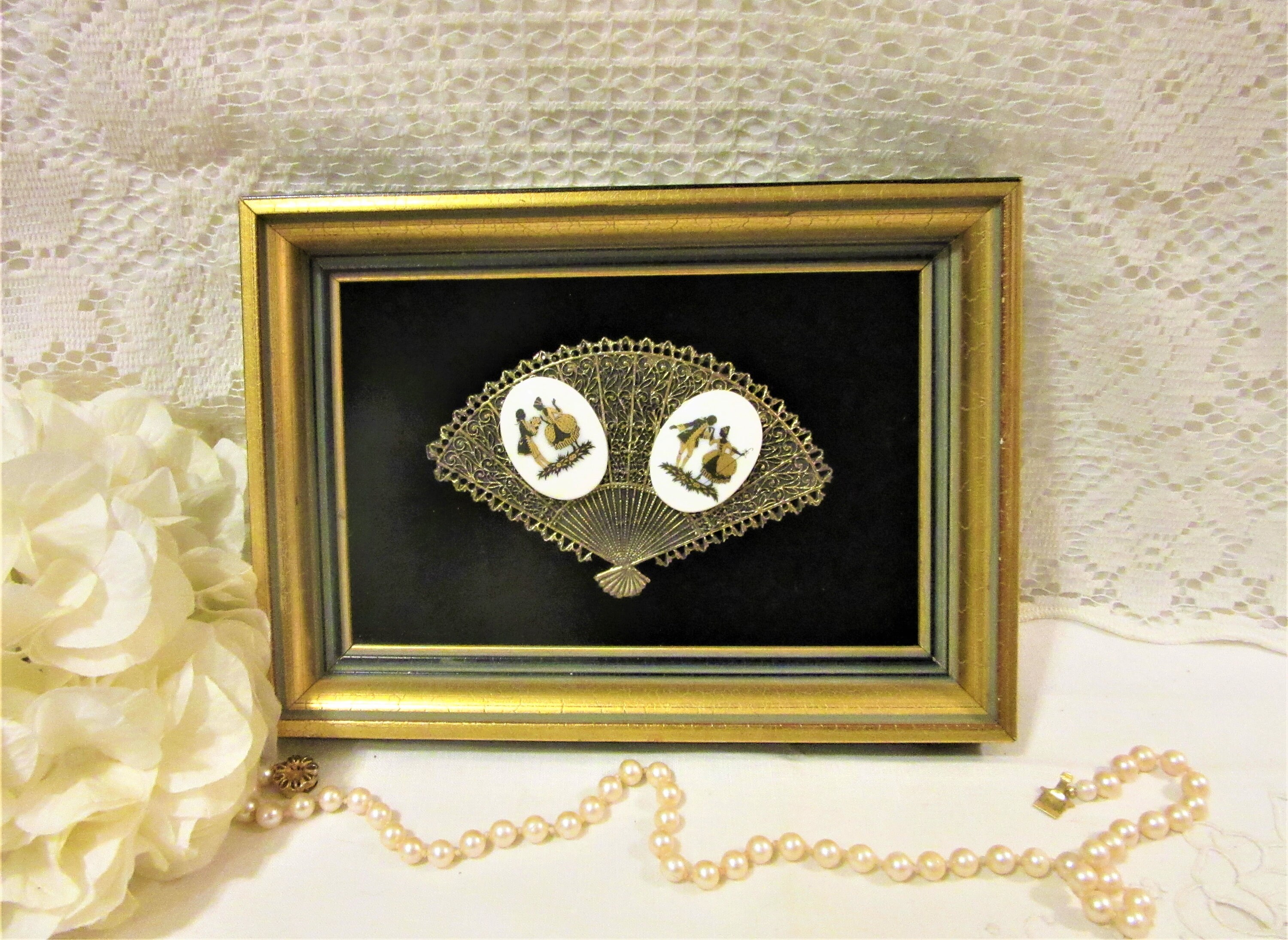 Framed Art Wall Decor Victorian Decor Mid Century E A Riba Etsy