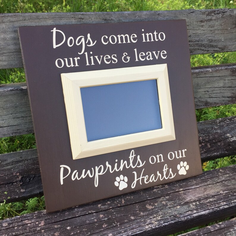 Picture frame for dogsgift for pet lovers4x6Pawprints on Etsy