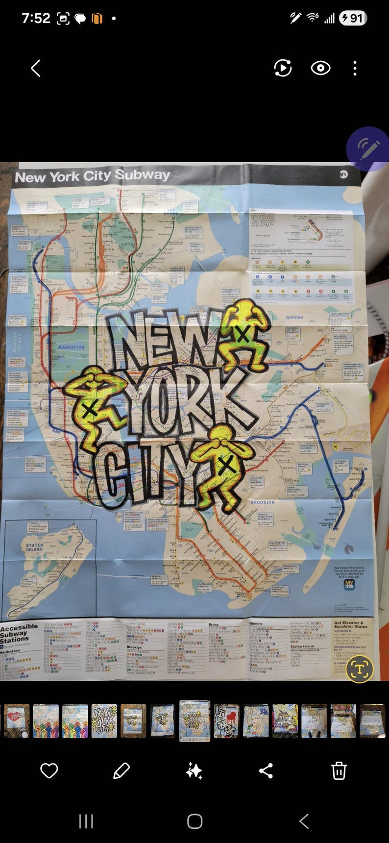 NYC Custom Subway Map - Etsy