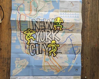 Aangepaste metrokaart NYC