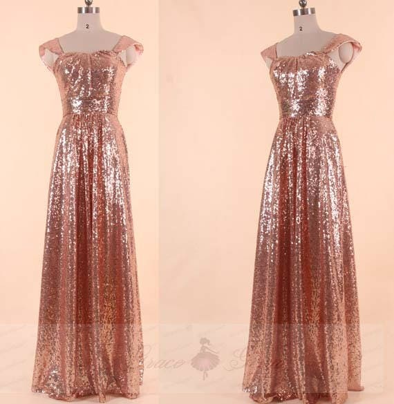 rose gold sweetheart dress