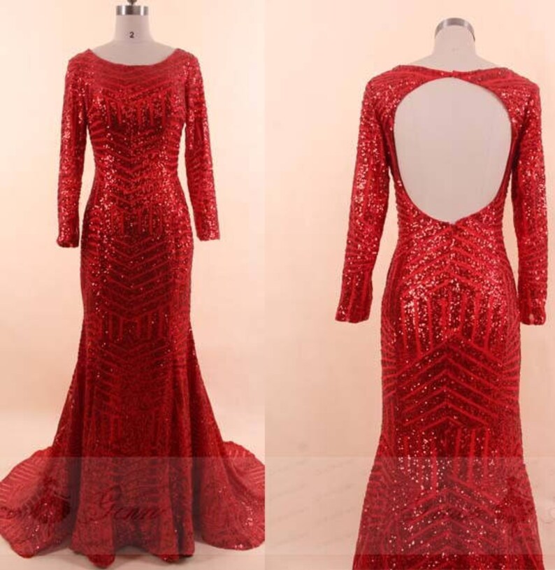 Long Sleeve Promotion Dresses