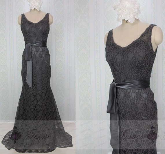 dark grey dress for wedding