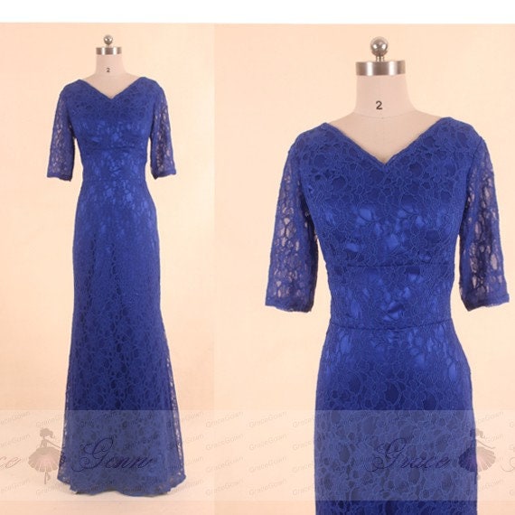 royal blue modest bridesmaid dresses