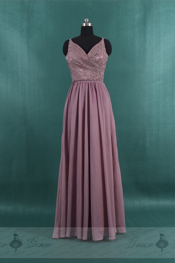 mauve lace bridesmaid dresses One Shoulder Sheath Grey Jersey Long Bridesmaid Dresses – ClaireBridal main image 1