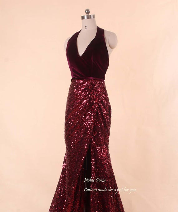 princess polly baby blue dress Velvet Prom Dress with Bow Detail and Slit 45622