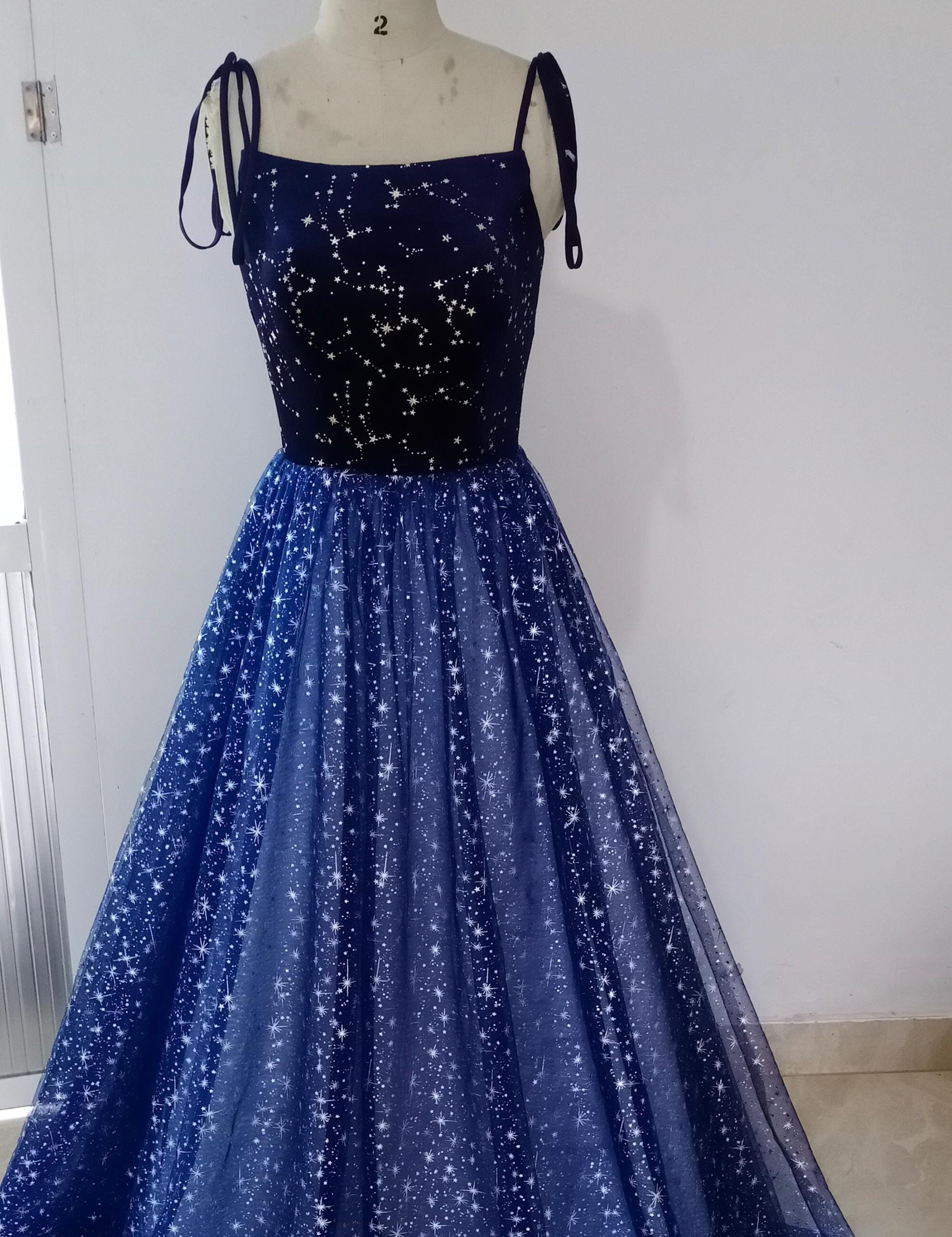 Blue Prom Dress Long,Corset Prom Dress Fairy,Navy Blue Slip Dress Plus Size,Glitter Prom Dress,Reception Dress For Bride,Velvet Tulle Dress