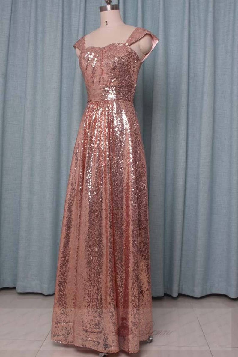 Boho Rose Gold Top with Gray Tulle Skirt Two Piece Long Bridesmaid Dresses
