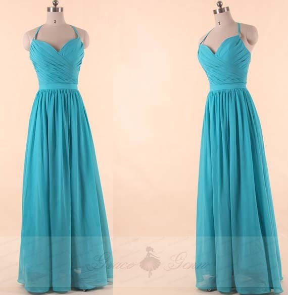 bridesmaid dress teal color