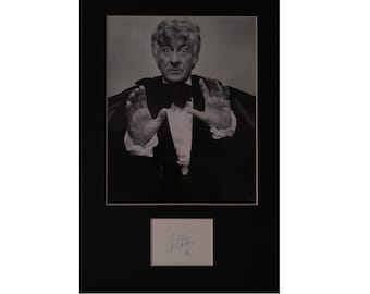 Jon Pertwee AUTÓGRAFO exposición de fotos Dr Who