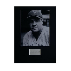 BABE RUTH AUTOGRAPH pantalla de fotos béisbol