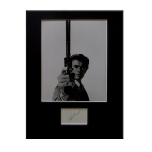 CLINT EASTWOOD AUTOGRAPH photo display Dirty Harry