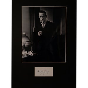 Humphrey Bogart AUTOGRAPH photo display