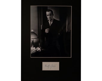 Humphrey Bogart AUTOGRAPH photo display