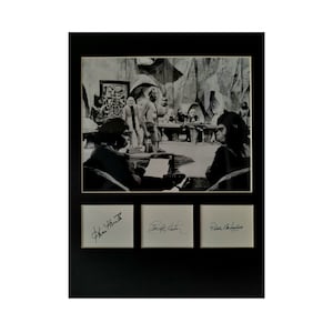 PLANET of the APES AUTOGRAPH photo display Charlton Heston Kim Hunter Roddy McDowall