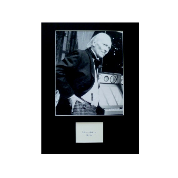 William Hartnell Autograph Photo Display Dr Who Etsy