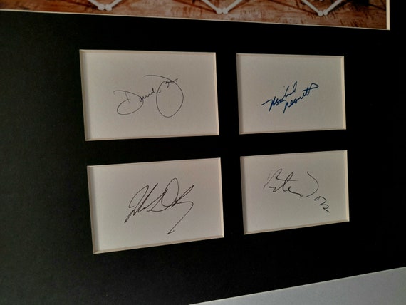 THE MONKEES AUTOGRAPH Photo Display Davy Jones Peter Tork Mike
