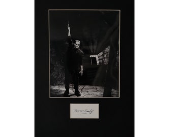 BORIS KARLOFF AUTOGRAPH photo display Frankenstein Horror