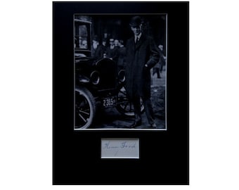 HENRY FORD AUTOGRAPH photo display