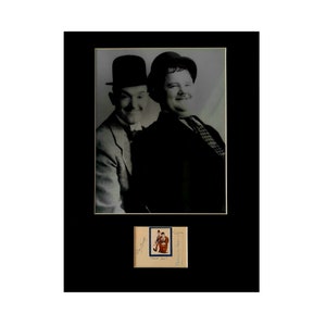 LAUREL and HARDY AUTOGRAPH photo display