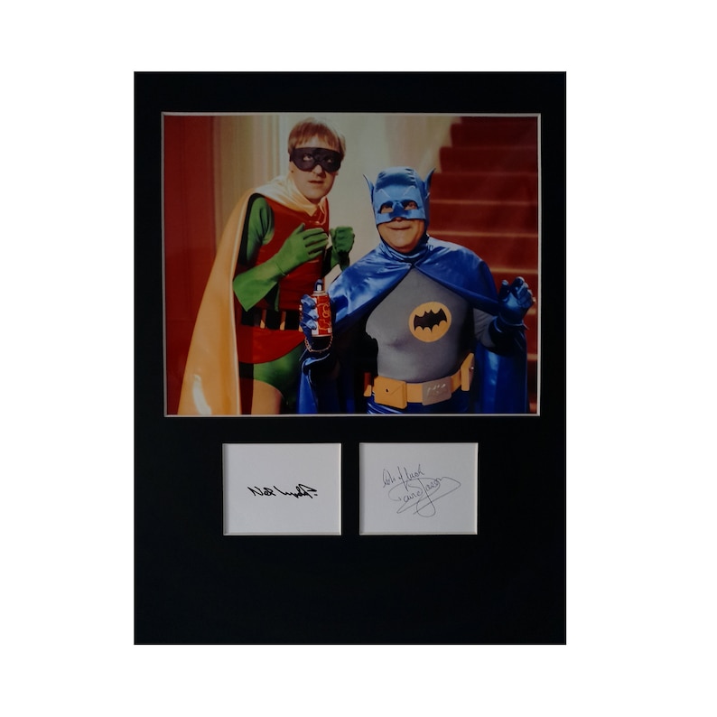 Only Fools and Horses AUTOGRAPH photo display David Jason Nicholas Lyndhurst Batman and Robin image 1