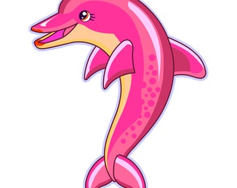 Dolphin Vector Art - Digital Clipart