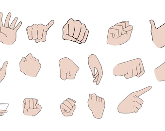 Adobe Animate Character Assets Hands Pack
