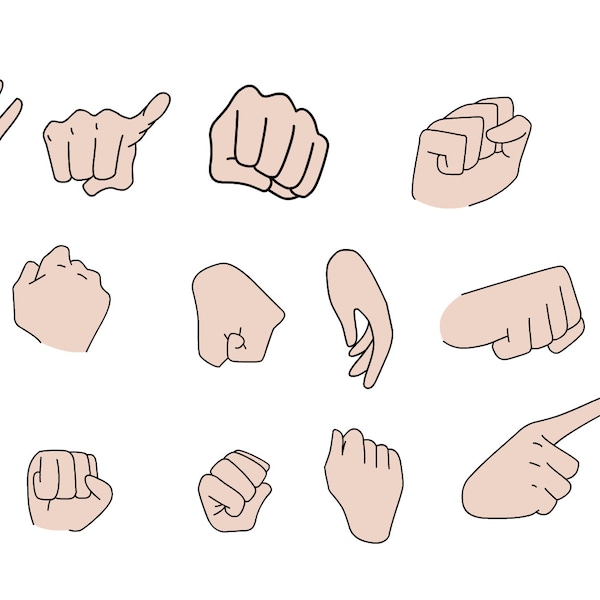 Adobe Animate Character Assets Hands Pack