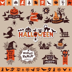 Halloween Decorations Vector Art