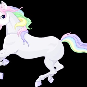 Mignon Licorne Vector Illustration Cartoon Clipart