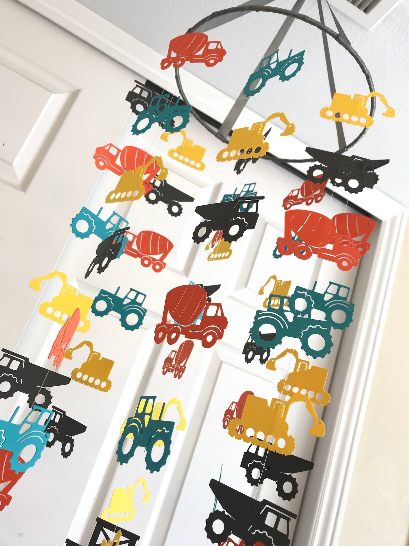 Construction Mobile You Can CHOOSE YOUR COLORS Nursery - Etsy