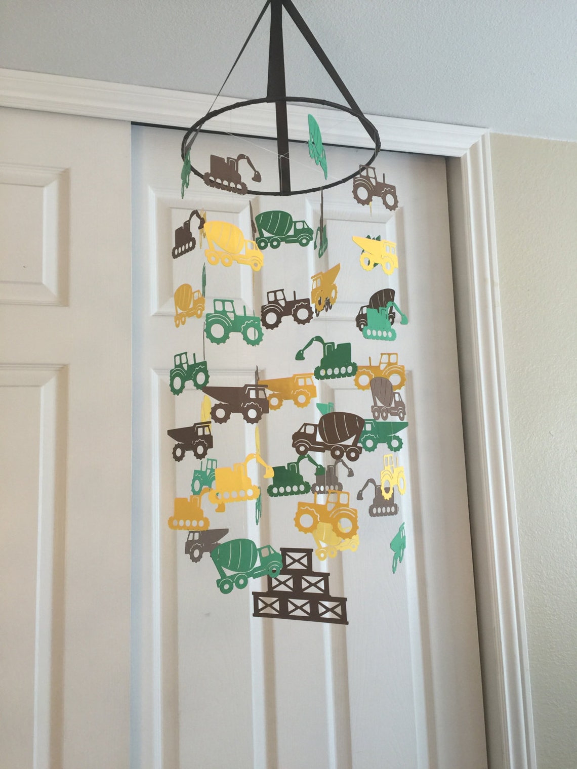 Construction Mobile You Can CHOOSE YOUR COLORS Nursery - Etsy
