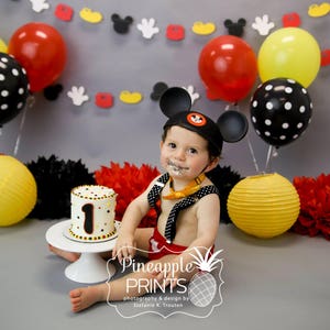 Mickey Mouse inspired Garland 12 ft. Mickey Mouse Birthday garland, Mickey Mouse garland banner