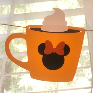 Mickey inspired PSL banner, THANKSGIVING Banner, Minnie Mouse inspired THANKSGIVING Banner, Fall banner image 5