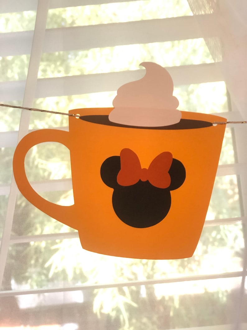 Mickey inspired PSL banner, THANKSGIVING Banner, Minnie Mouse inspired THANKSGIVING Banner, Fall banner image 5