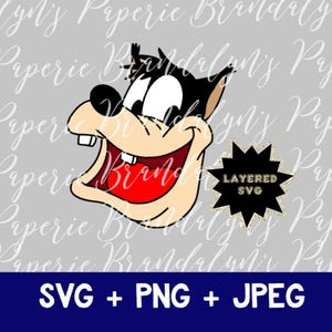 Pete SVG PNG and JPEG cut files, clubhouse, Goof troop