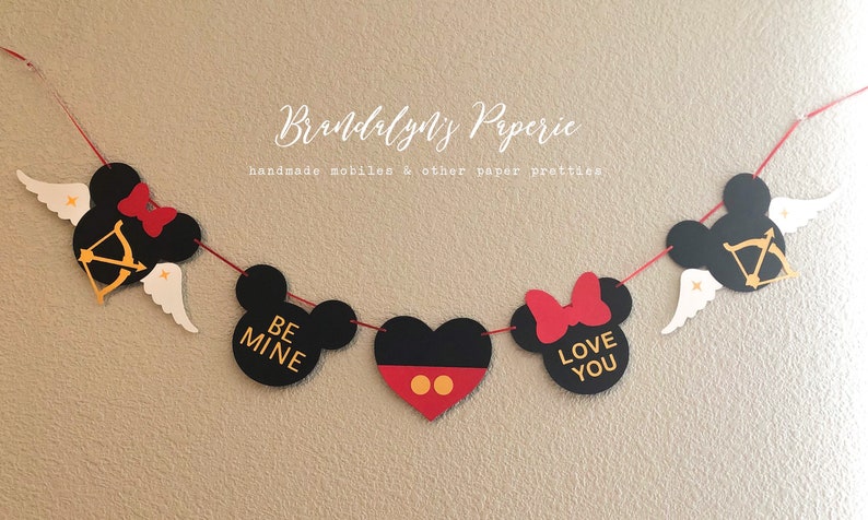 Mickey and Minnie inspired Holiday Banner Bundle, Valentine's day banner, St. Patrick's day Banner, Easter banner Valentine's ONLY