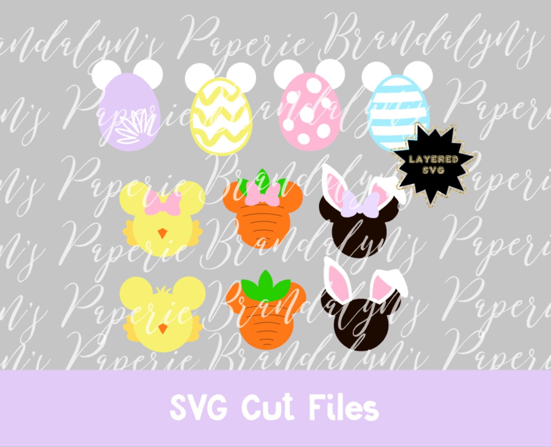 Mickey Easter Shapes Bundle SVG Cut Files - Etsy