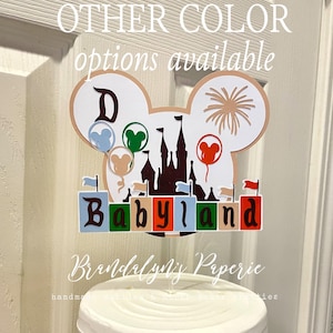Mickey Mouse Cake Topper: Vintage Disneyland Inspired Babyland Decoration