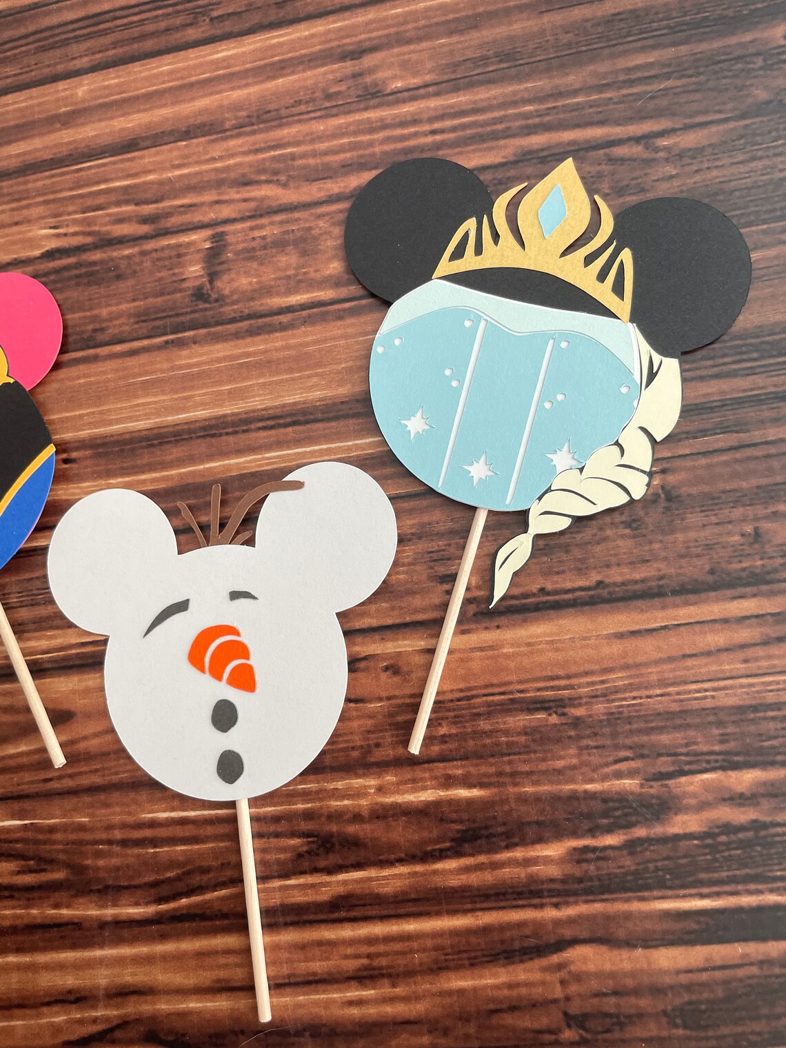 Frozen Ice Queen Cupcake Toppers Frozen Inspired Cupcake Etsy