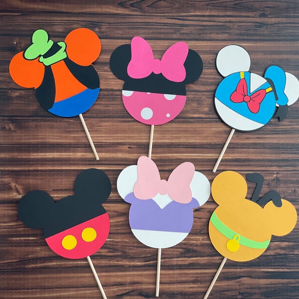 Mickey Mouse Clubhouse inspired cupcake toppers, Mickey's  Clubhouse, 1 dozen