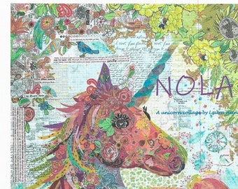 Nola A Unicorn Quilting Pattern by Laura Heine from Fiberworks