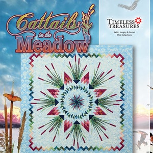Cattails in the Meadow Paper Piecing Quilting Pattern by Judy Niemeyer