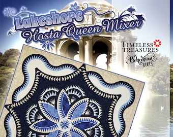 Lakeshore Hosta Queen Paper Piecing Quilt Pattern by Judy Niemeyer