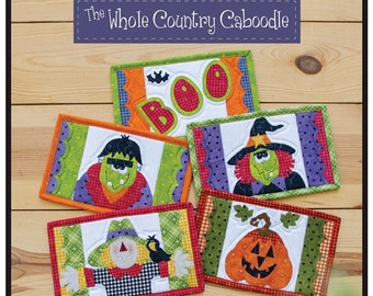 The Whole Country Caboodle Prefused and Precut All Hallows Eve Mug Rugs