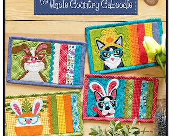 The Whole Country Caboodle Prefused and Precut Easter Party Mug Rugs