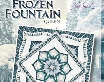 Frozen Fountain Queen Foundation Paper Piecing Pattern by Judy Niemeyer