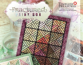 Fractured Paint Box Paper Piecing Pattern by Judy Niemeyer