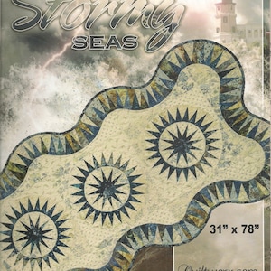 Stormy Seas Tablerunner Foundation Paper Piecing Pattern by Judy Niemeyer